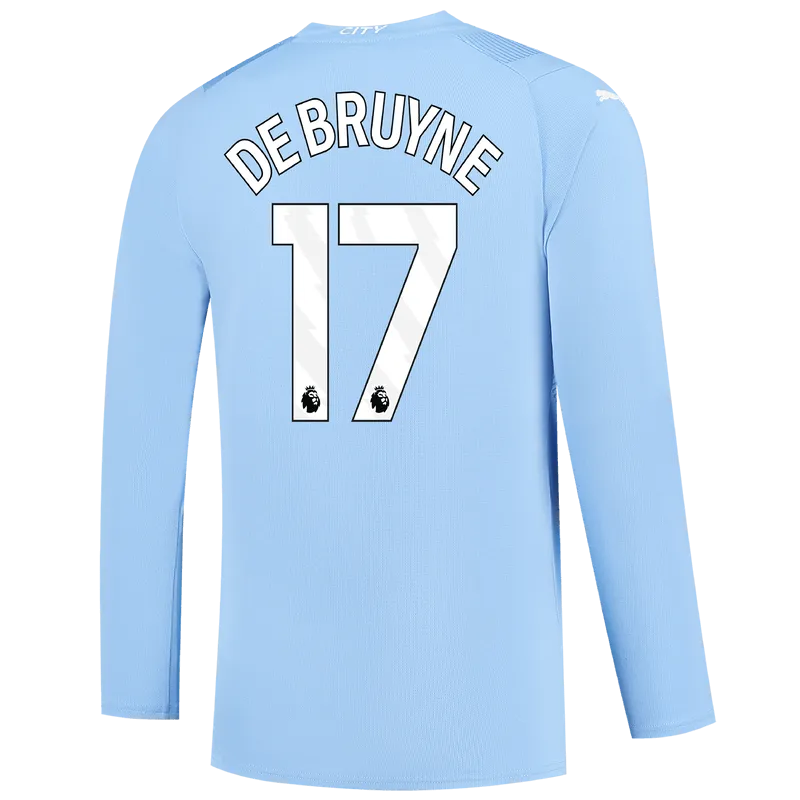Puma 2023-24 Manchester City Men's Stadium Home Long-Sleeve Jersey