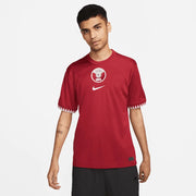 Nike 2022-23 Qatar Home Jersey - Desert Maroon-White (Model - Front)