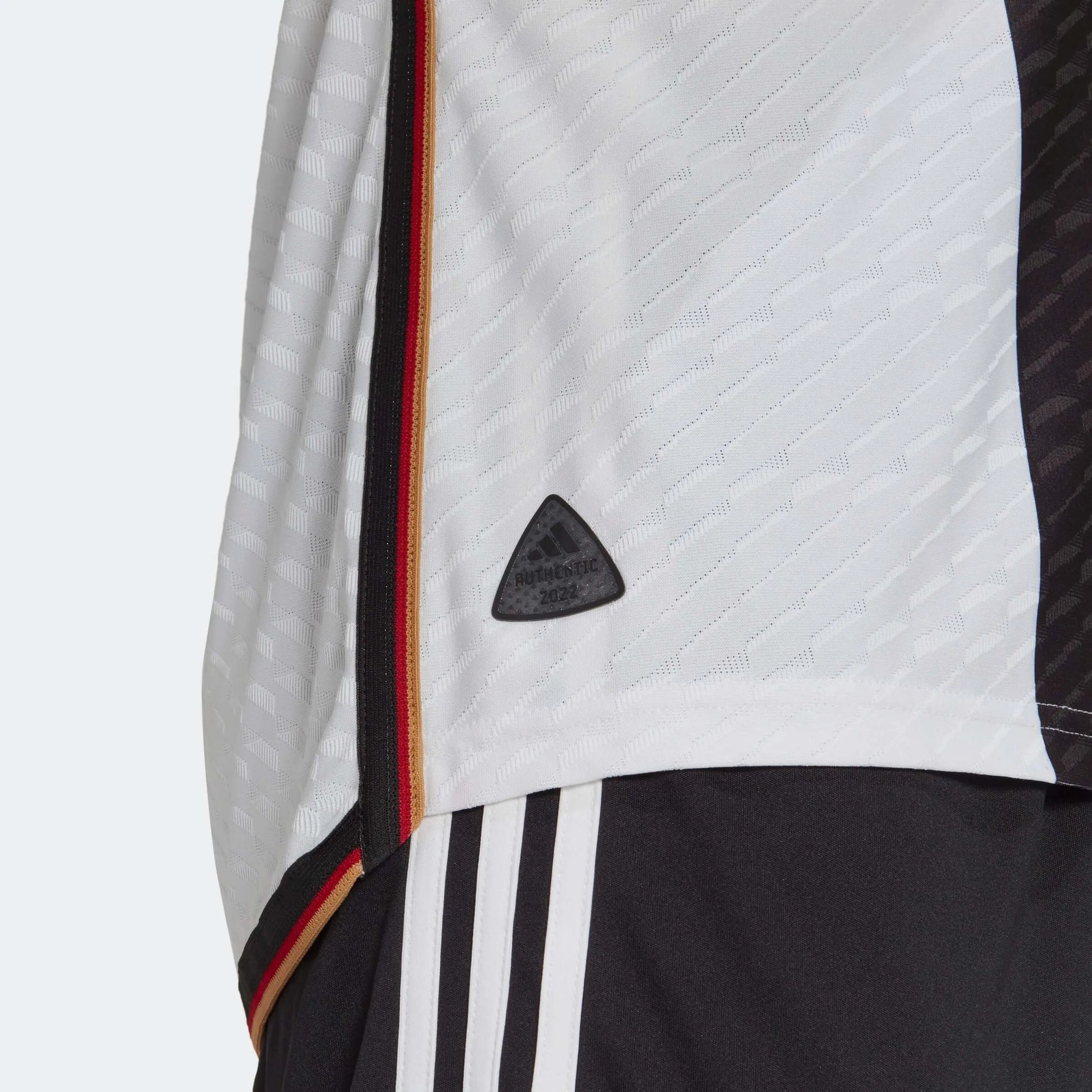 Adidas 2022-23 Germany Home Authentic Jersey White-Black (Detail 3)
