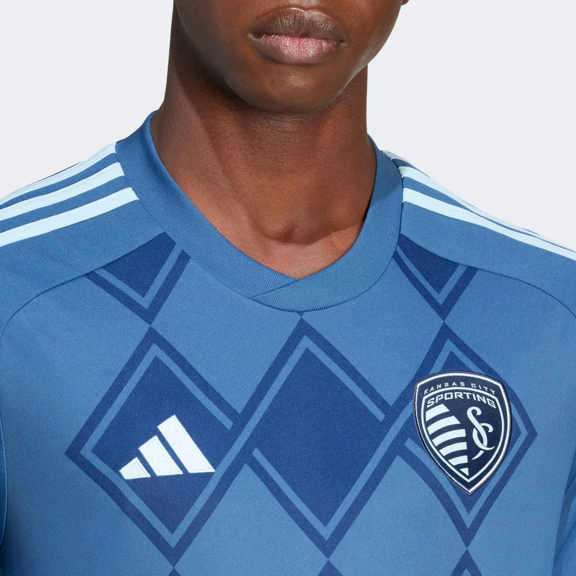 adidas 2024-25 Sporting KC Men's Stadium Away Jersey (Detail 1)