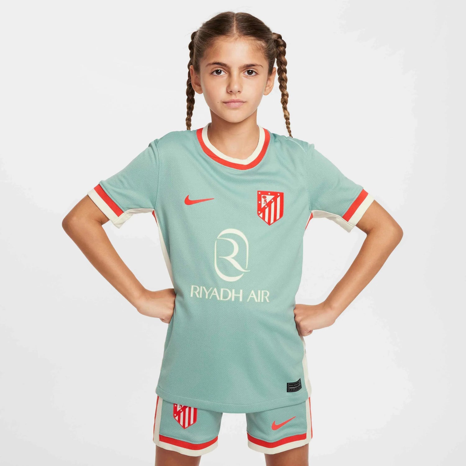 Nike 2024-25 Atletico Madrid Youth Stadium Away Jersey (Model - Front)