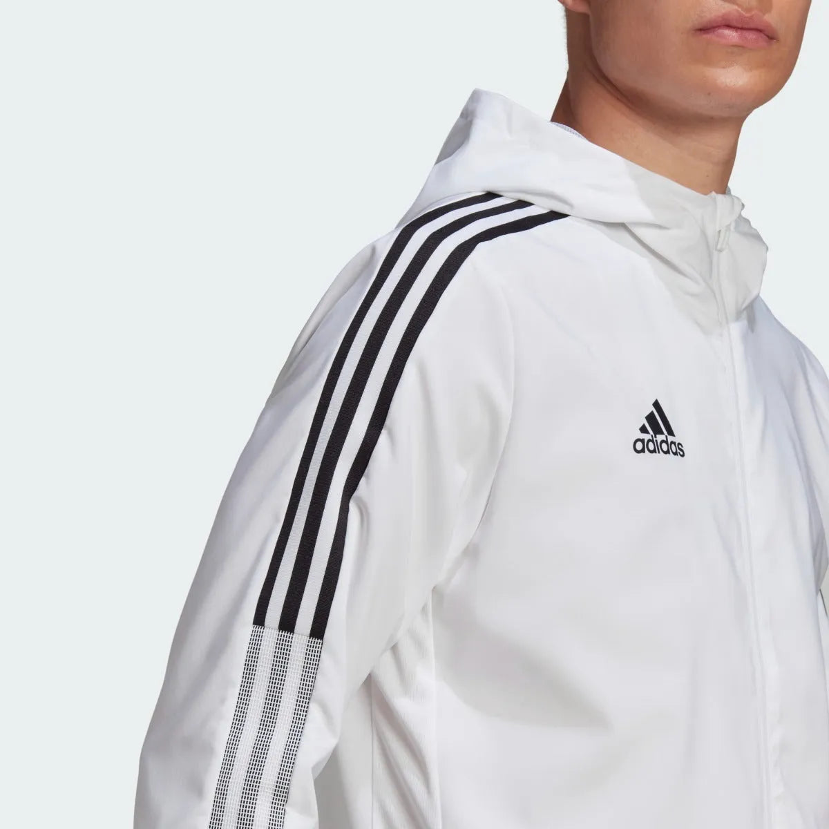 Adidas Tiro 21 Windbreaker Jacket - White-Black (Detail 1)