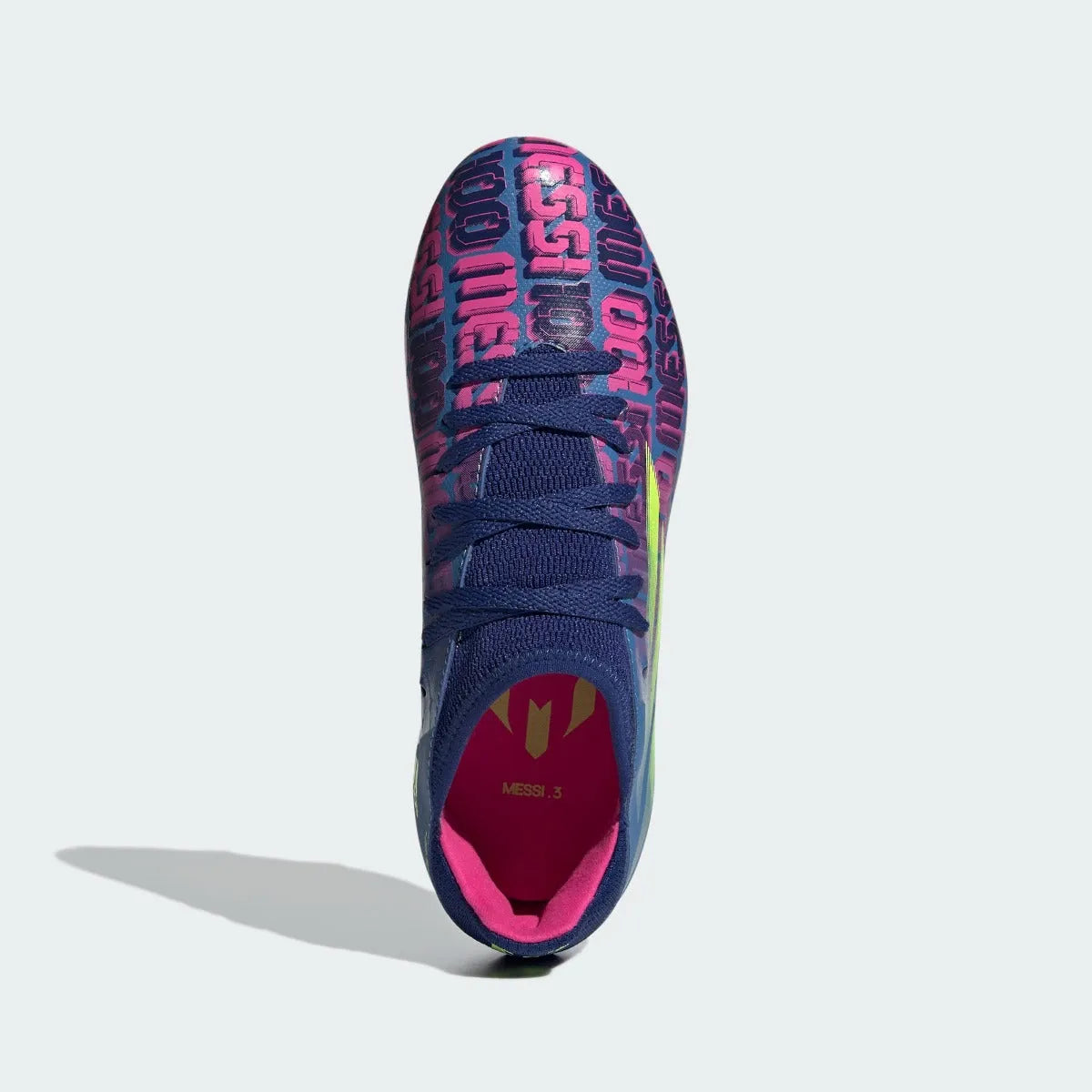 Adidas JR X Speedflow MESSI .3 FG - Blue-Pink-Yellow (Top)