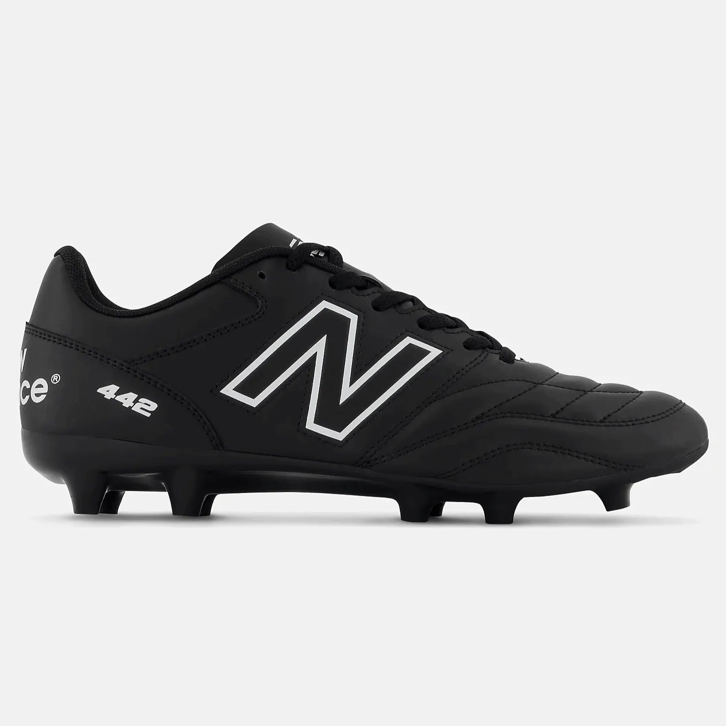 New Balance 442 V2 Academy FG 2E Wide - Black-White (Side 1)