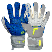 Reusch JR Attrakt Fusion FS Guardian - Grey-Yellow-Blue (Pair)