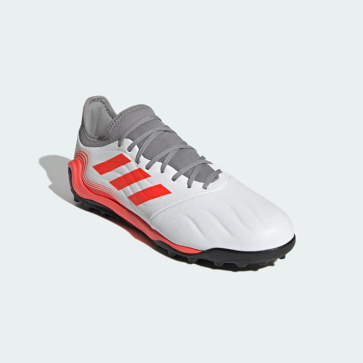 Adidas Copa Sense .3 TF - White-Grey-Solar Red (Diagonal 1)