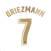 Barcelona 2020/21 Away Griezmann #7 Youth Jersey Name Set
