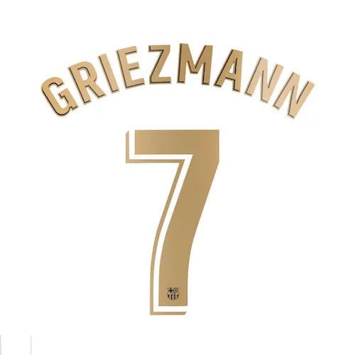 Barcelona 2020/21 Away Griezmann #7 Youth Jersey Name Set