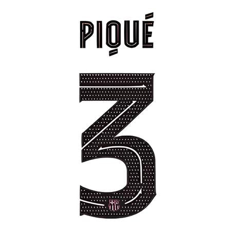 Barcelona 2020/21 Third Pique #5 Jersey Name Set