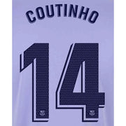 Barcelona 2021/22 Away Coutinho #14 Jersey Name Set