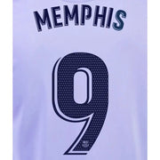 Barcelona 2021/22 Away Memphis #9 Jersey Name Set
