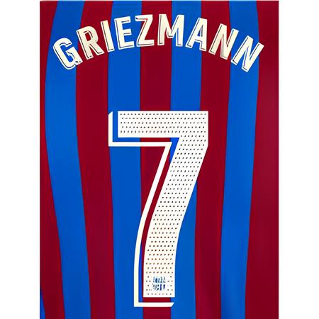 Barcelona 2021/22 Home Griezmann #7 Jersey Name Set