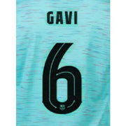 Barcelona 2023/24 Third Gavi #6 Youth Jersey Name Set (CL Version)