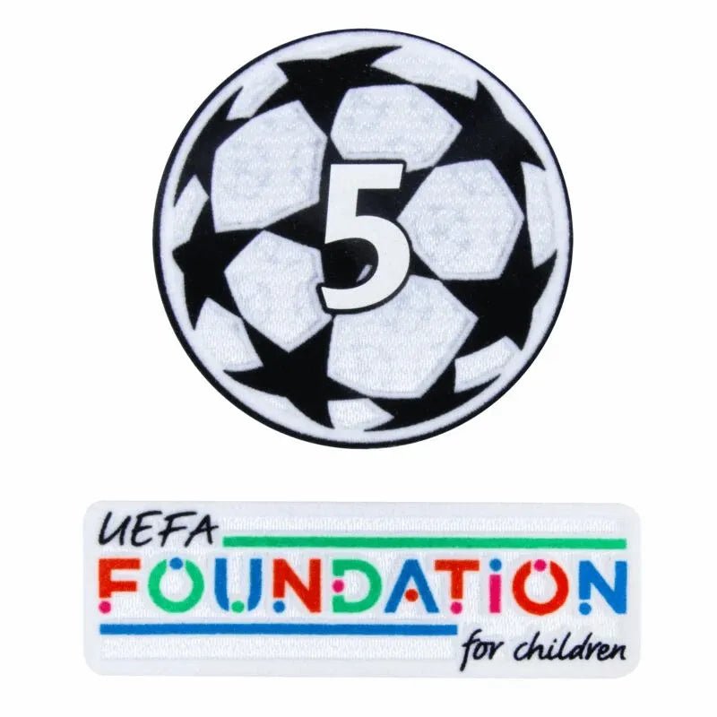 Barcelona 2024- UCL Starball 5 Times Winner + UEFA Foundation Patch Set