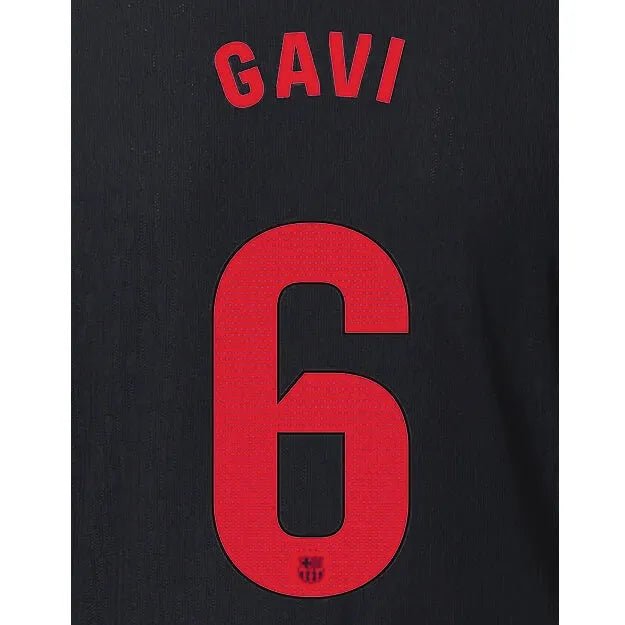 Barcelona 2024_25 Away GAVI #6 Official Name Set (Back)
