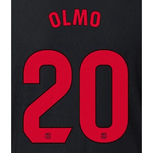 Barcelona 2024_25 Away OLMO #20 Official Name Set (Back)