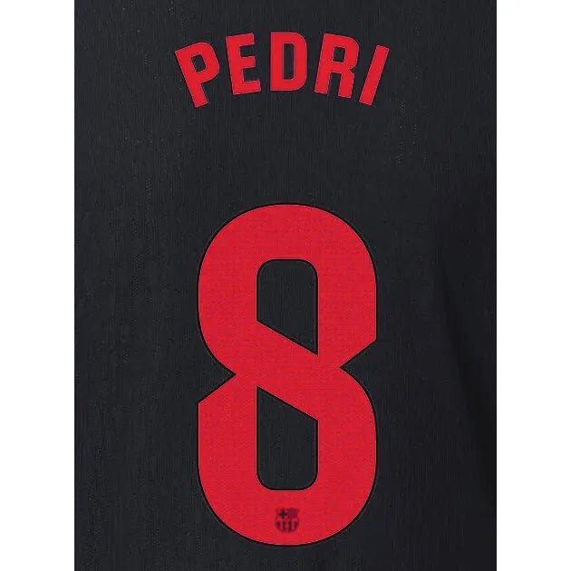 Barcelona 2024/25 Away PEDRI #8 Official Name Set