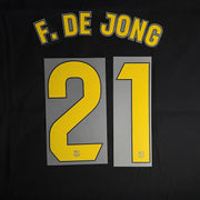 Barcelona 2025/26 Home F. DE. JONG #21 Official Name Set