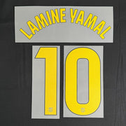 Barcelona 2025/26 Home LAMINE YAMAL #10 Youth Official Name Set