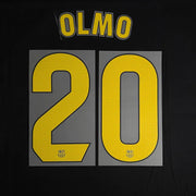 Barcelona 2025/26 Home OLMO #20 Official Name Set