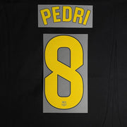 Barcelona 2025/26 Home PEDRI #8 Official Name Set