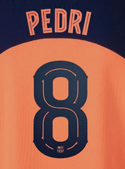 Barcelona 2025/26 Third PEDRI #8 Official Name Set (CL Version)