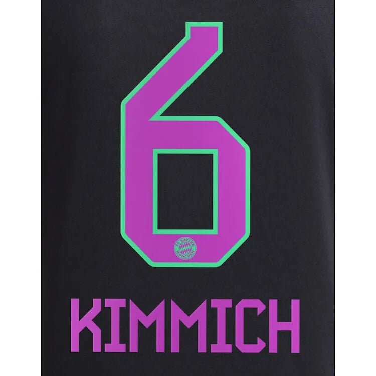 Bayern 2023 24 Away Kimmich #6 Jersey Name Set (Back)