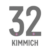 Bayern Munich 2019/20 Away Kimmich #32 Jersey Name Set