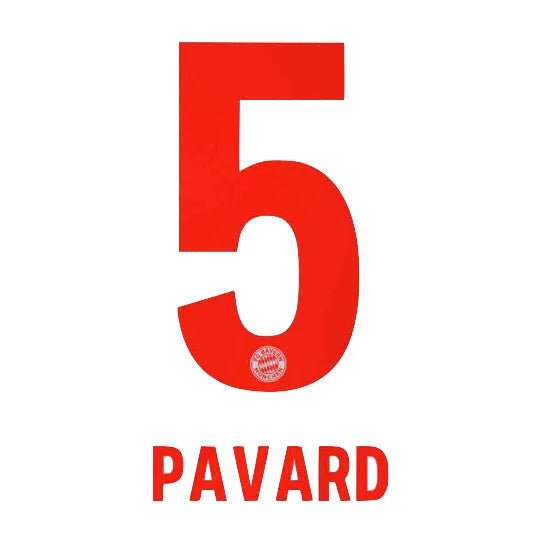Bayern Munich 2020/21 Away Pavard #5 Jersey Name Set