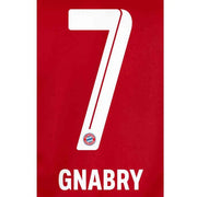 Bayern Munich 2021/22 Home Gnabry #7 Jersey Name Set