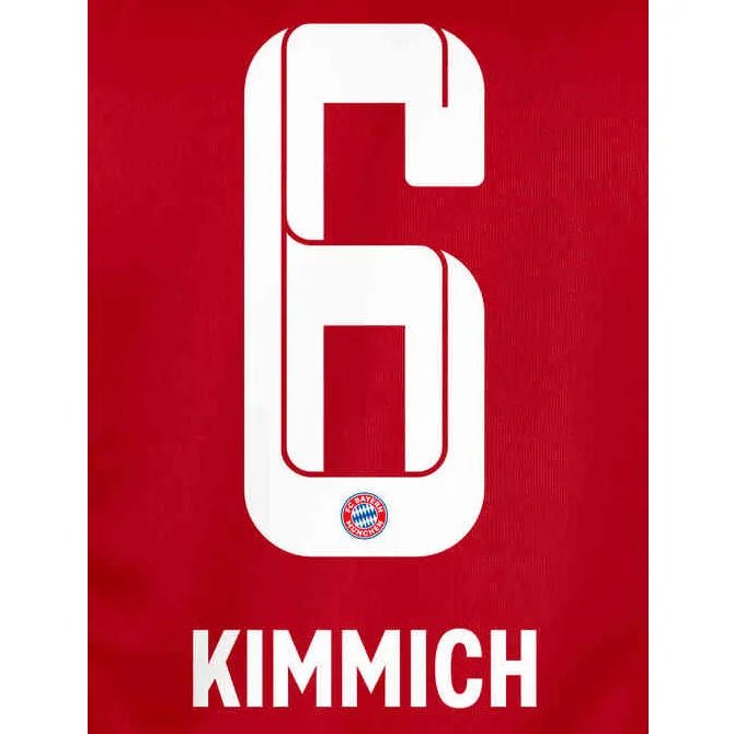 Bayern Munich 2021/22 Home Kimmich #6 Jersey Name Set