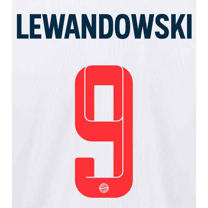 Bayern Munich 2021/22 Third Lewandowski #9 Jersey Name Set