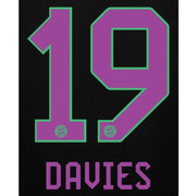 Bayern Munich 2023/24 Away Davies #19 Jersey Name Set