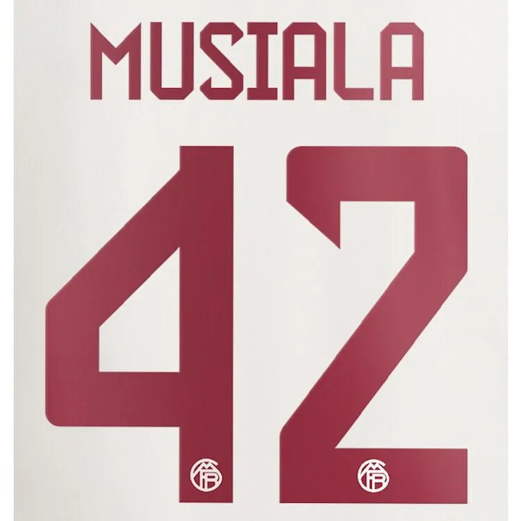 Bayern Munich 2023 24 Third Musiala #42 Jersey Name Set (Back)