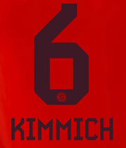 Bayern Munich 2024/25 Home Kimmich #6 Jersey Name Set