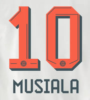 Bayern Munich 2025/26 Away MUSIALA #10 Official Name Set