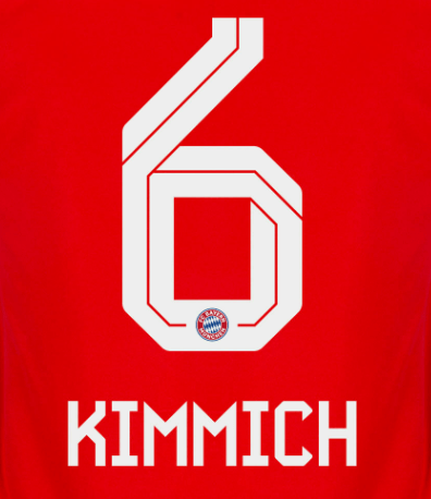 Bayern Munich 2025/26 Home KIMMICH #6 Official Name Set