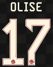 Bayern Munich 2025/26 Third OLISE #17 Official Name Set (CL Version)