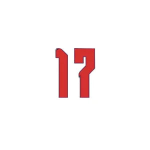 England 2020/22 Home Sancho #17 Jersey Name Set (Front Number)