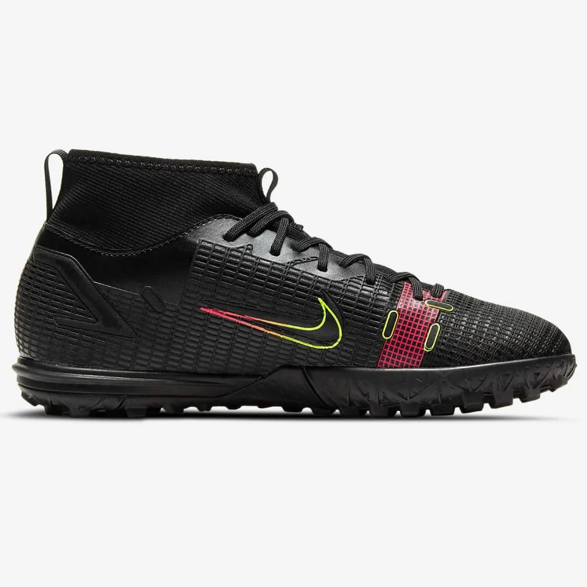 Nike JR Mercurial Superfly 8 Academy TF - Black-Volt-Crimson