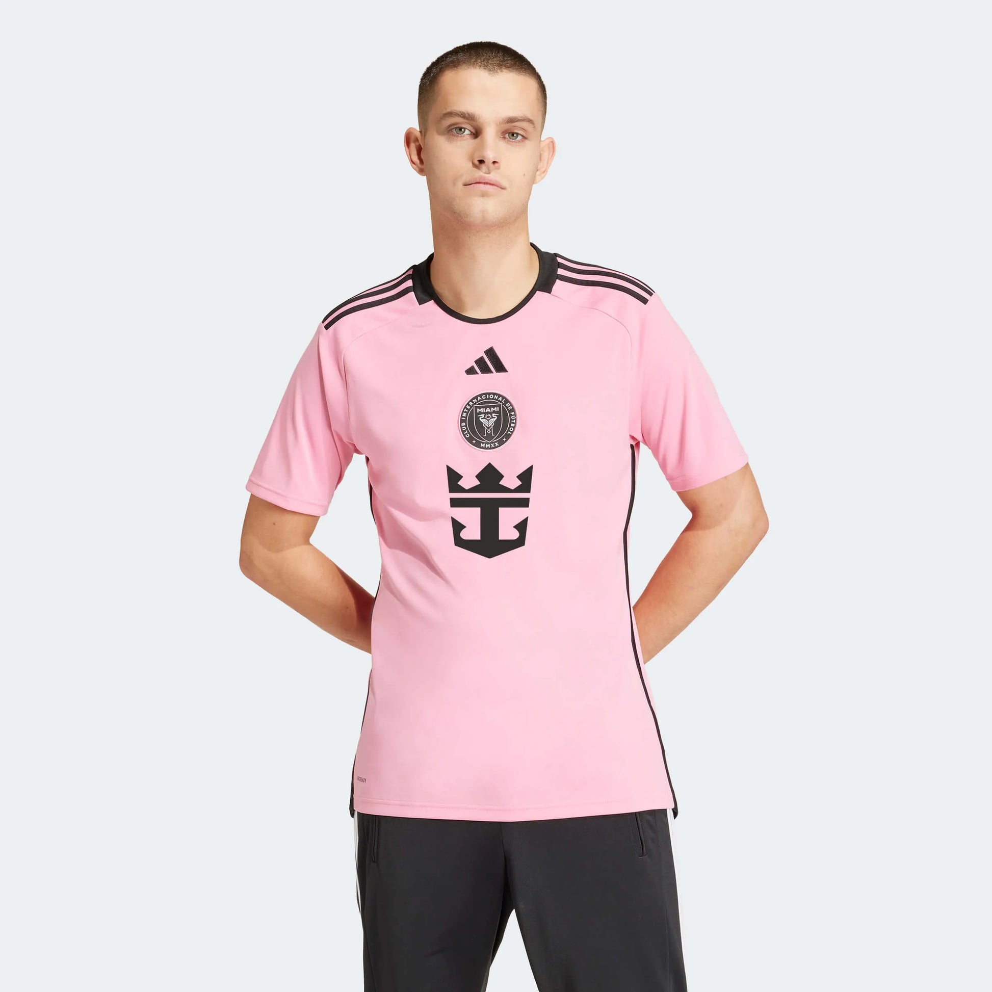 adidas 2024-25 Inter Miami Men's Stadium Home Jersey (Model - Front)
