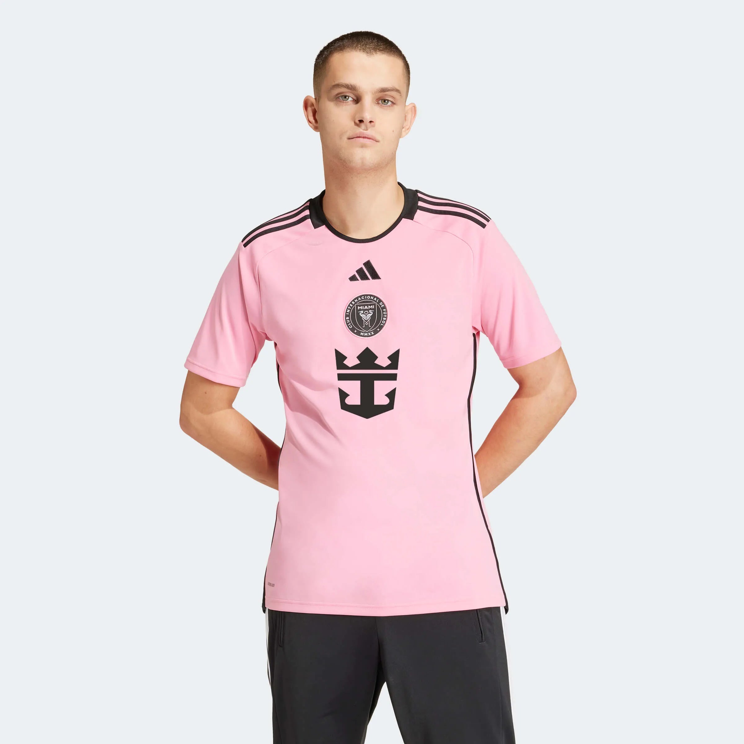 adidas 2024-25 Inter Miami Men's Stadium Home Jersey (Model - Front)