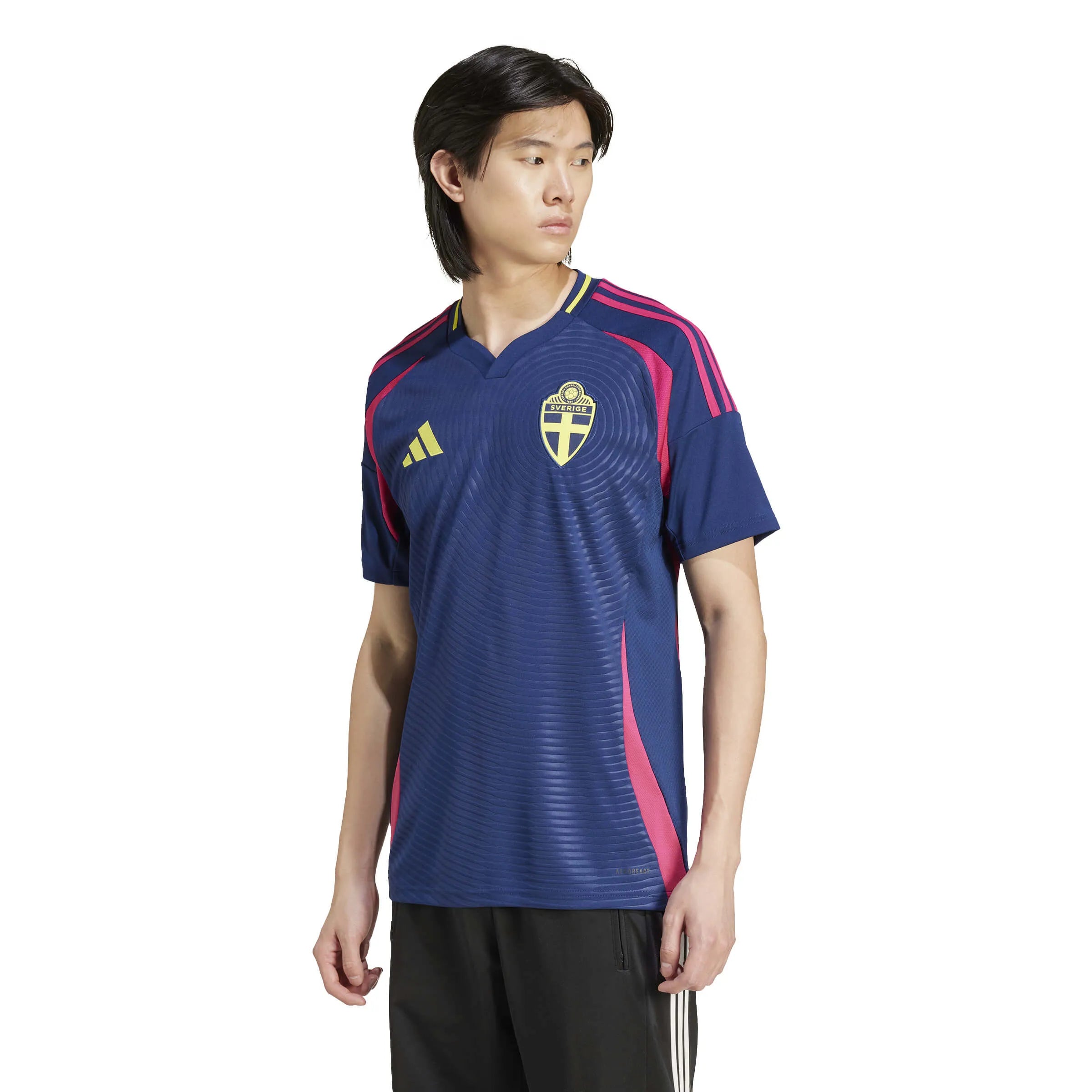 adidas 2024-25 Sweden Stadium Away Jersey (Model - Front)