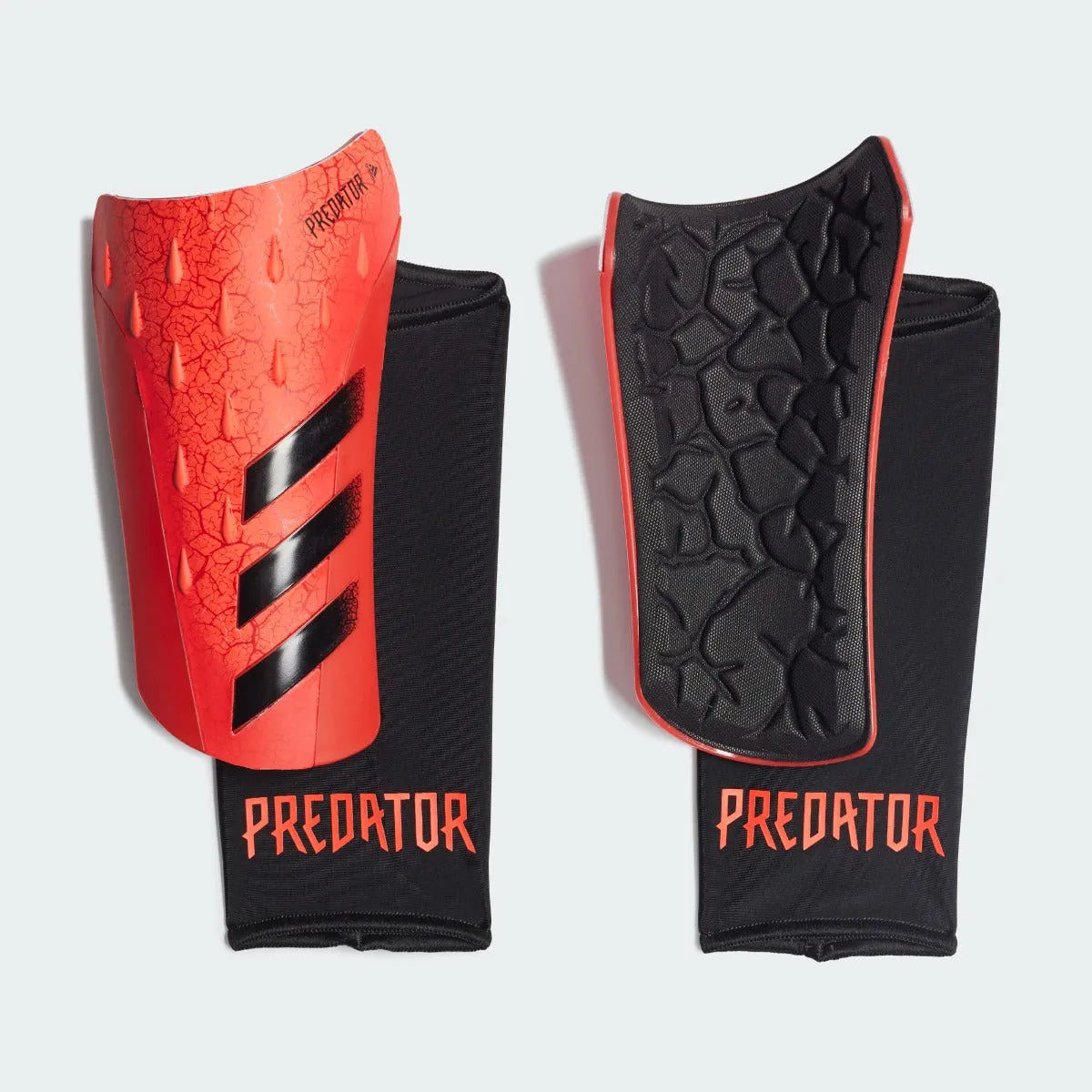 Adidas Predator League Shin Guards - Solar Red-Black (Main)