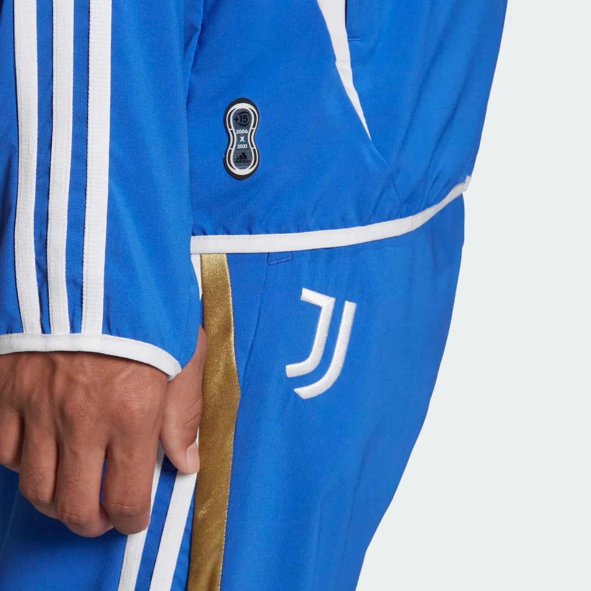 adidas 21-22 Juventus Teamgeist Woven Jacket - Hi Res Blue (Detail 3)