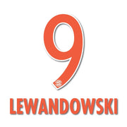 Bayern Munich 2016/17 Away Lewandowski #9 Jersey Name Set