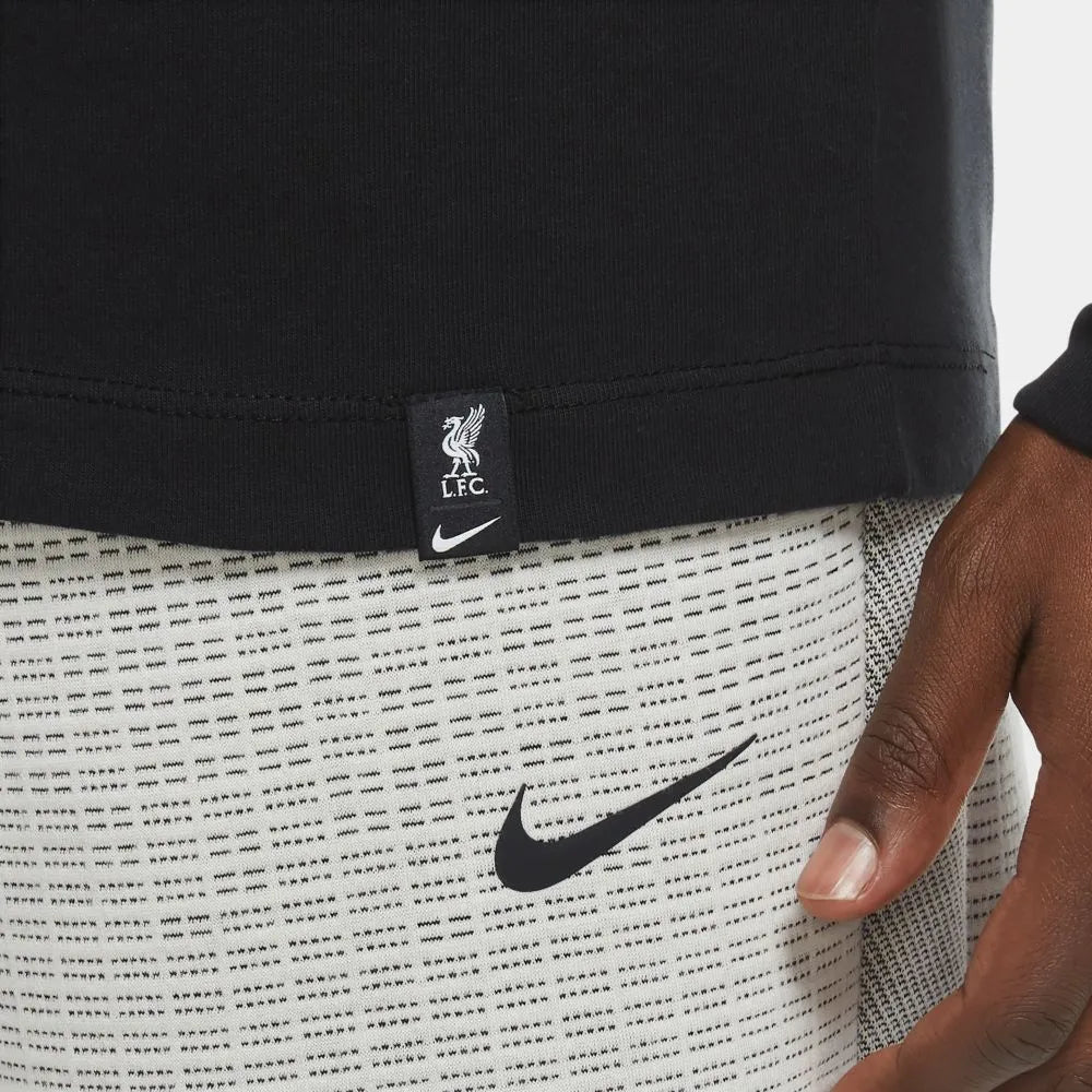 Nike 2020-21 Liverpool Long-Sleeve Travel Tee - Black-Crimson