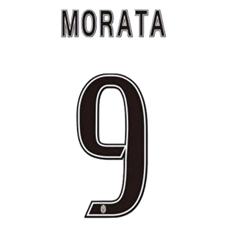 Juventus 2016/17 Home Morata #9 Jersey Name Set