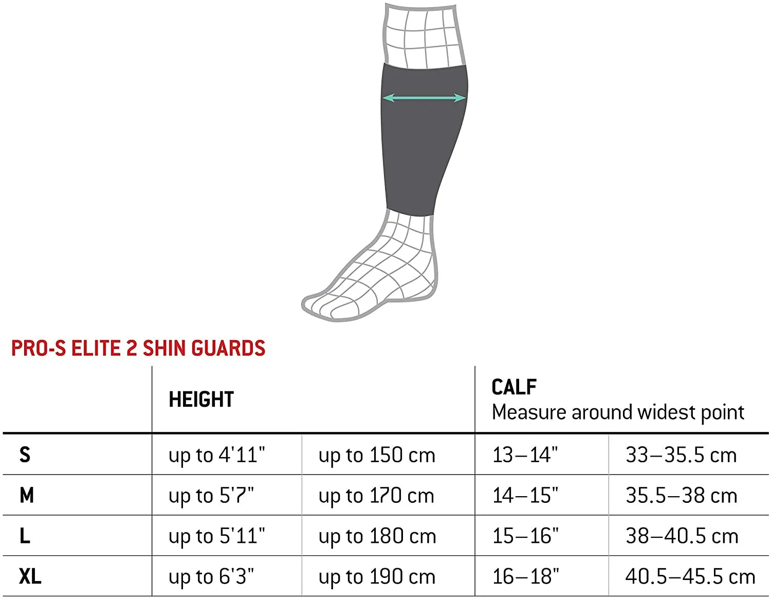 G-Form Pro S-Elite 2 Shing Guards NOCSAE - Silver-Black (Size Guide)