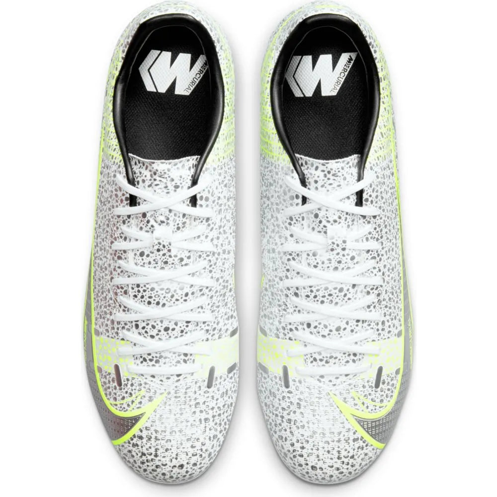 Nike Vapor 14 Academy FG-MG - White-Grey-Volt (Pair - Top)